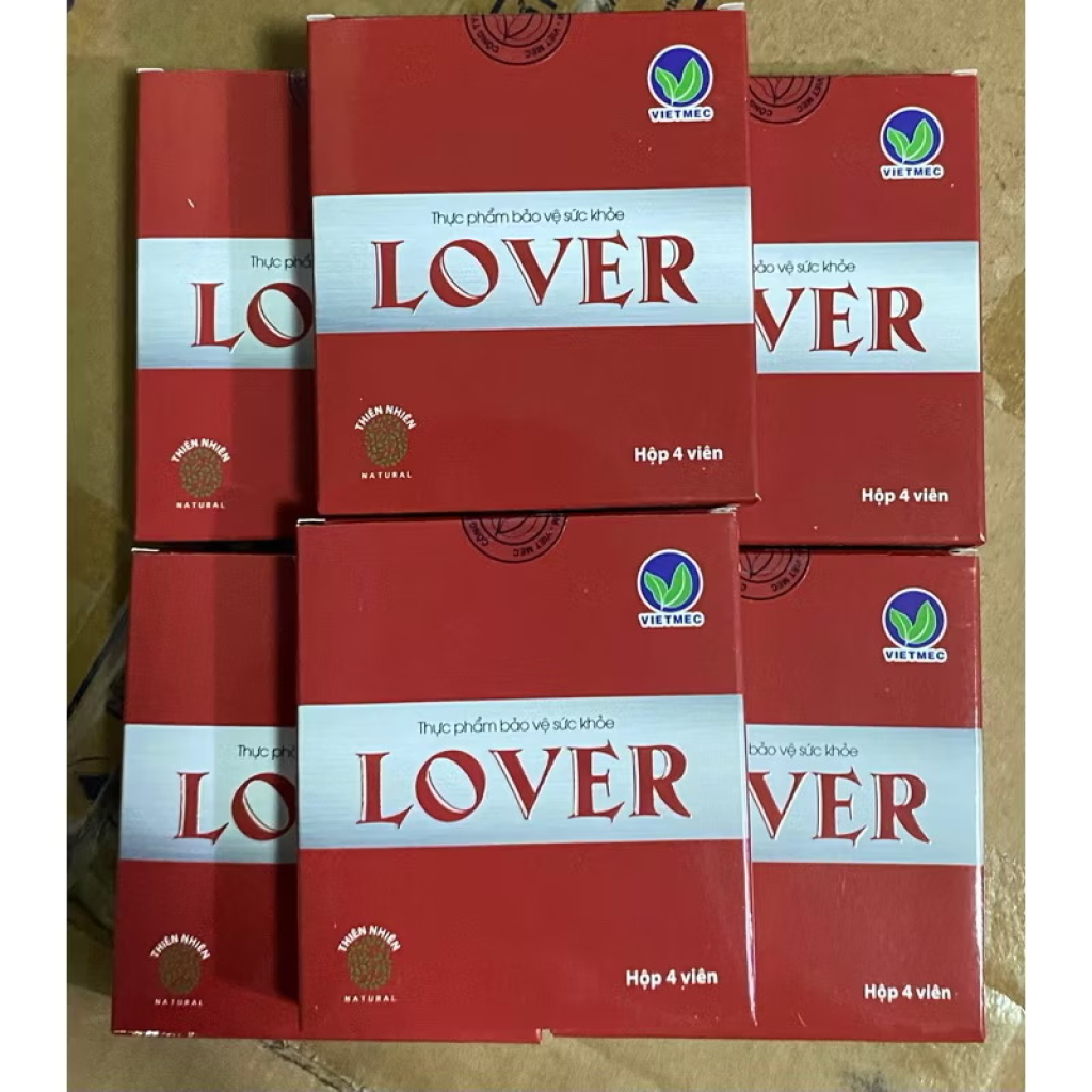 Viên Uống Tăng Cường Sinh Lý Nam Giới LOVER (Hộp 4 viên)