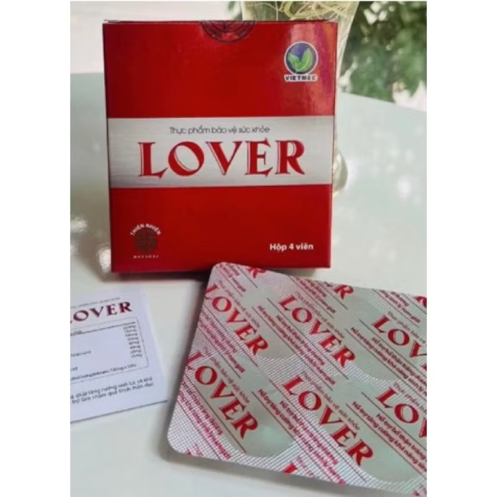 Viên Uống Tăng Cường Sinh Lý Nam Giới LOVER (Hộp 4 viên)