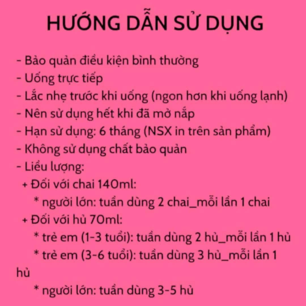 TỔ YẾN CHƯNG HẠT CHIA (Chai 70ml)