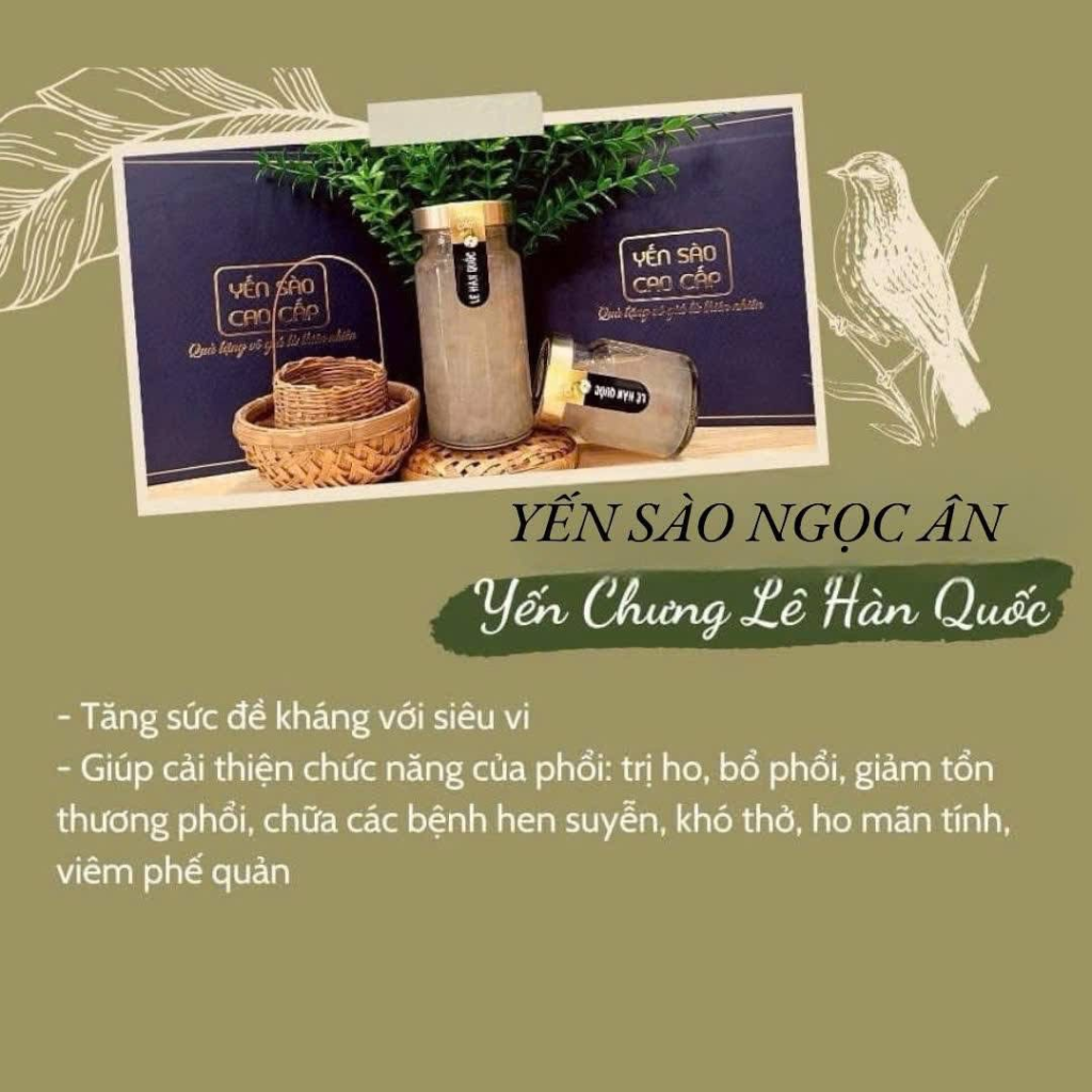 TỔ YẾN CHƯNG LÊ HÀN QUỐC (Chai 70ml)