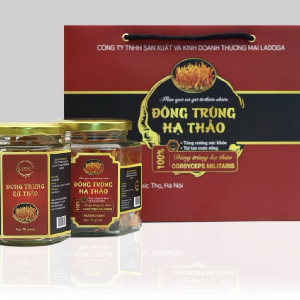 Đông trùng hạ thảo sấy thăng hoa LADOGA đóng hộp 15gr - tốt cho sức khỏe