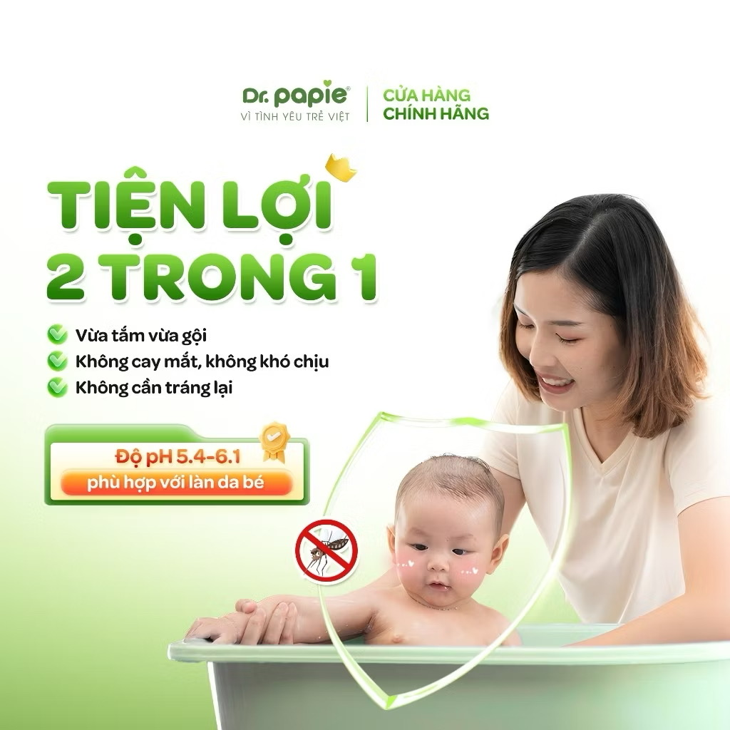 Combo 2 Nước Tắm Thảo Dược Dr Papie (Chai 500ml)