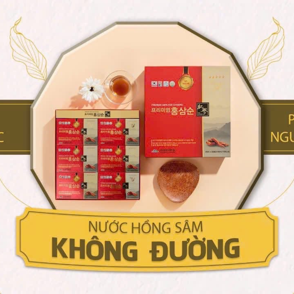 Nước Hồng Sâm Không Đường Daesan 70ml x 30 Gói