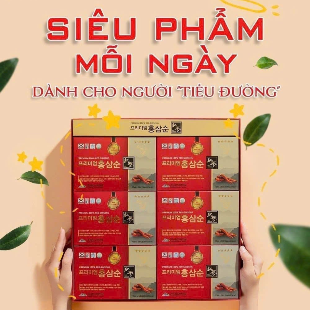 Nước Hồng Sâm Không Đường Daesan 70ml x 30 Gói