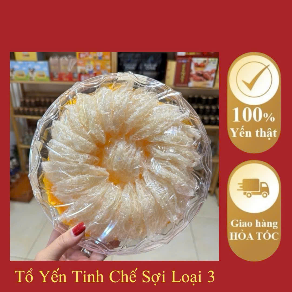 Tổ Yến Tinh Chế Sợi Loại 3 (Hộp 100g)