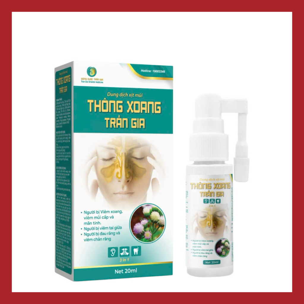Dung Dịch Xịt Mũi THÔNG XOANG TRẦN GIA