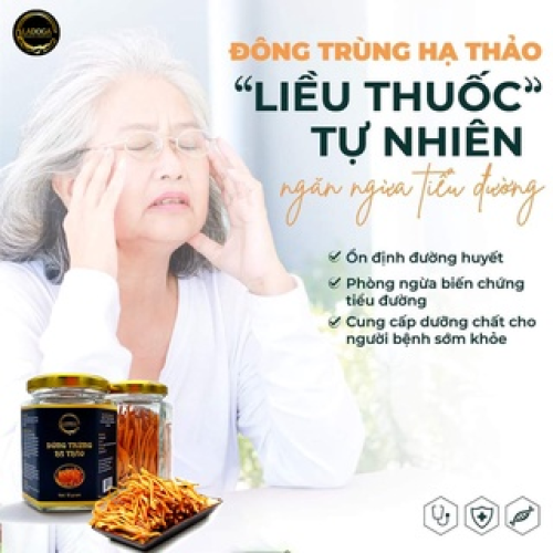 Đông trùng hạ thảo sấy thăng hoa LADOGA đóng hộp 10gr - tốt cho sức khỏe