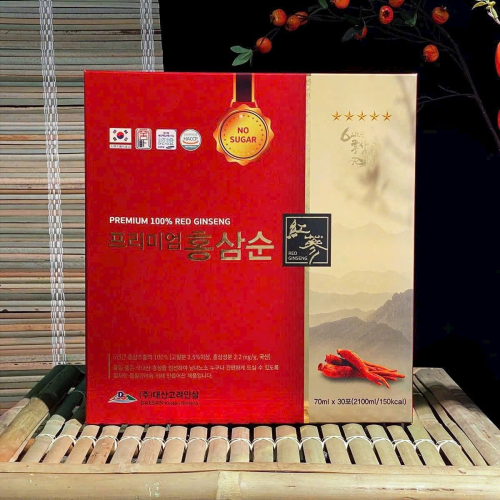 Nước Hồng Sâm Không Đường Daesan 70ml x 30 Gói
