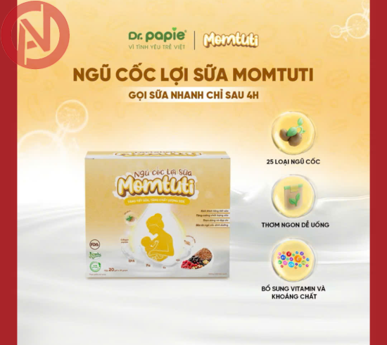 Ngũ cốc lợi sữa Momtuti