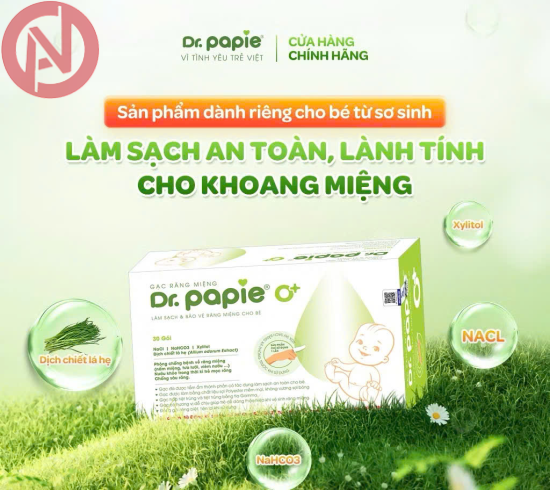 Gạc răng miệng Dr.Papie 0+ (30 gói)