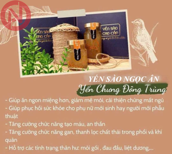 TỔ YẾN CHƯNG ĐÔNG TRÙNG (Chai 70ml)
