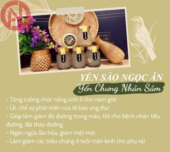 TỔ YẾN CHƯNG NHÂN SÂM (Chai 70ml)