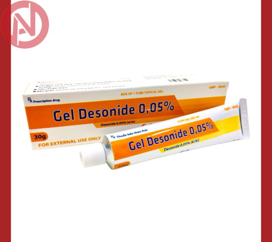 Gel Desonide 0.05% - Gel bôi trị viêm da cơ địa (Tuýp 15g)