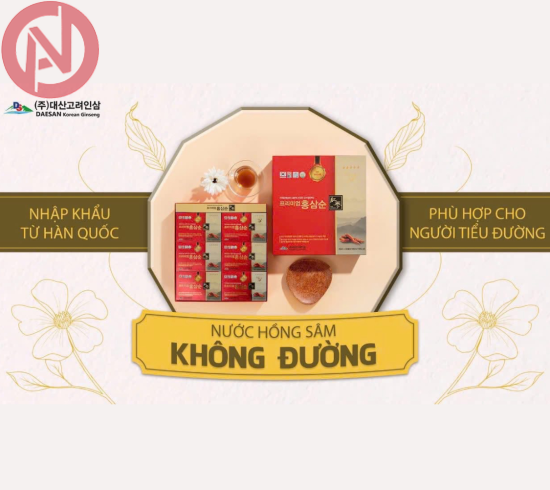 Nước Hồng Sâm Không Đường Daesan 70ml x 30 Gói