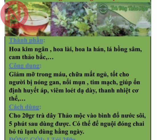 Trà Dây Thảo Mộc Hồng Sâm(250g)