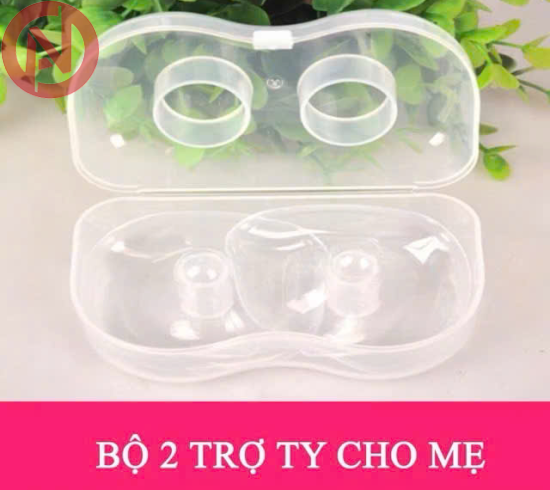 Hộp 2 trợ ty silicon siêu mềm mẹ cho bé bú
