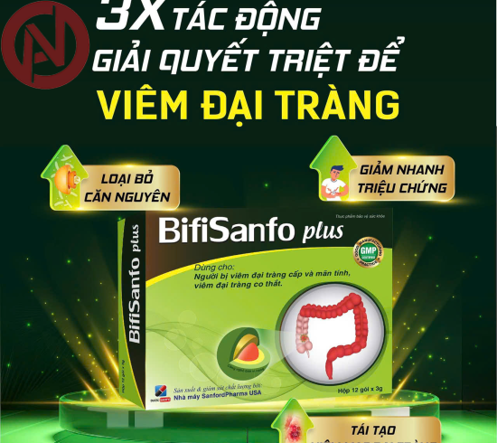 Bifisanfo Plus, Hỗ Trợ Giảm Triệu Chứng Do Rối Loạn Tiêu Hóa, Viêm Đại Tràng