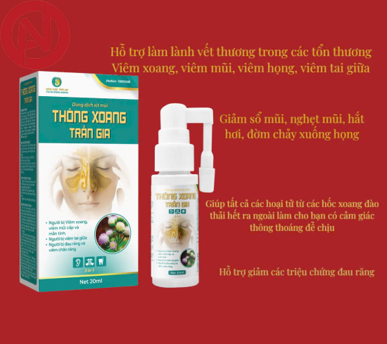 Dung Dịch Xịt Mũi THÔNG XOANG TRẦN GIA